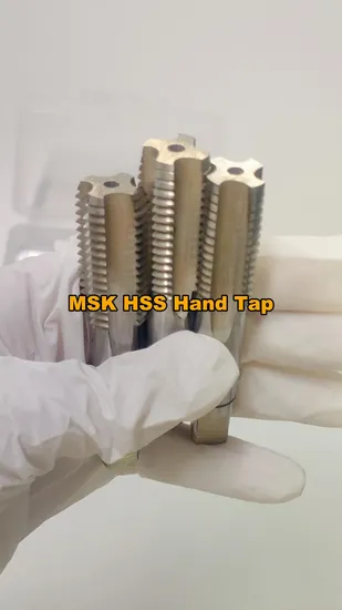 Factory Price HSS DIN352 HSS-G Hand Taps Set of 3 Without Coating